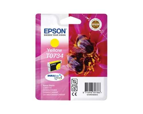 Картридж Epson T0734 C13T07344A10  желтый оригинальный