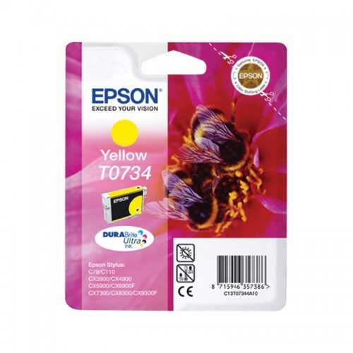 Картридж Epson T0734 C13T07344A10  желтый оригинальный